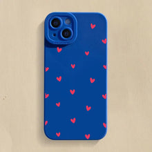 Black Love Heart Phone Case For iPhone 18 17 16 14 15 13 12 11 Pro Max