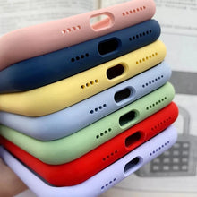 Square Liquid Silicone Phone Case for iPhone 17 16 15 14 13 12 Pro