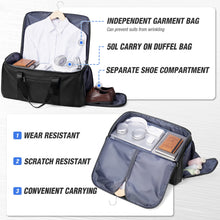 Travel Bag for Men, Convertible Carry on Garment Duffel Bag,Weekender