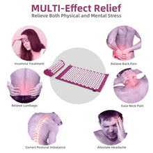 Acupressure Mat & Pillow Set Sensi Massage Needle Applicator Neck Back