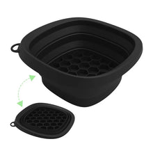 1PC Portable Foldable Silicone Ice Basin with Built-in Tray for