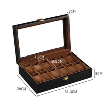 Wooden Watch Box Eco-Friendly Storage Case with 1/2/3/5/6/10/12 Slots