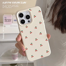 For iPhone 18 17 16 15 14 13 12 11 Pro Max Case Cute Cartoon Cherry