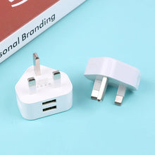 Universal UK Plug 3 Pin Wall Charger Adapter With 1/2 USB Ports
