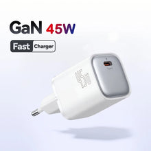 GaN Charger 45W EU Plug PD Charge USB-C Fast Charging For iPhone 17 16