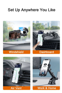 2026 Universal Sucker Car Phone Holder 360° Windshield Car Dashboard