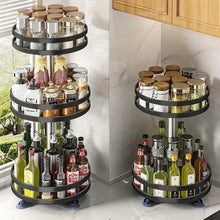 Rotatable Kitchen Storage Rack Spice Clean 360 Degrees Organizer