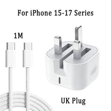 PD 40W For Apple Fast Charger For iPhone 17 Air 16 15 14 13 12 11 Pro