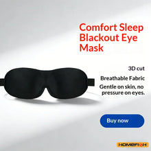 Breathable 3D Adjustable Sleep Mask - Blocks Light, Allows Air