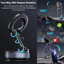 Magnetic Car Phone Holder 360 Degree Rotation Vacuum Adsorption Strong